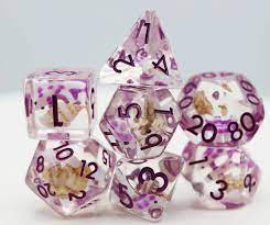 FB Dice Set - Purple Koi